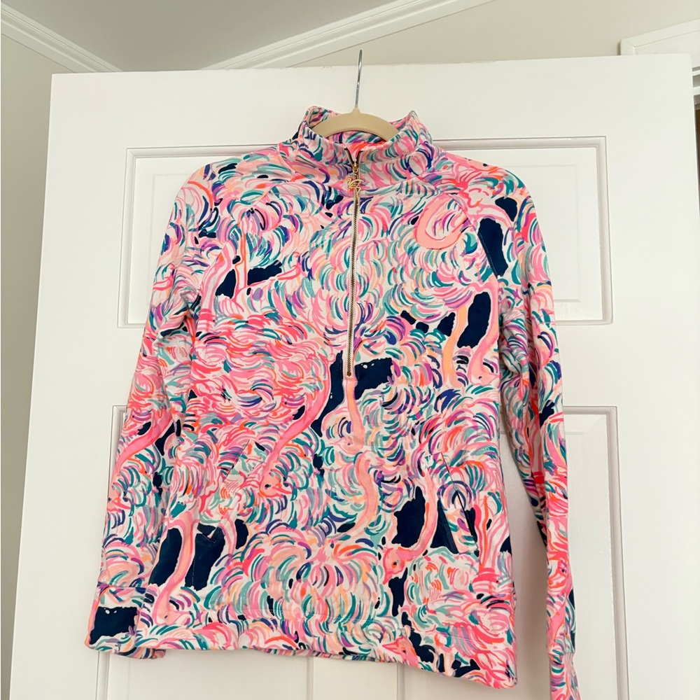 Lilly Pulitzer Pink and Blue Swirl Top